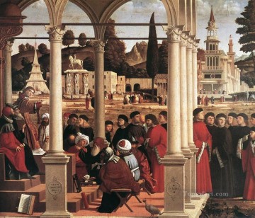  Carpaccio Canvas - Disputation of St Stephen Vittore Carpaccio
